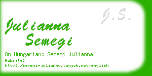 julianna semegi business card